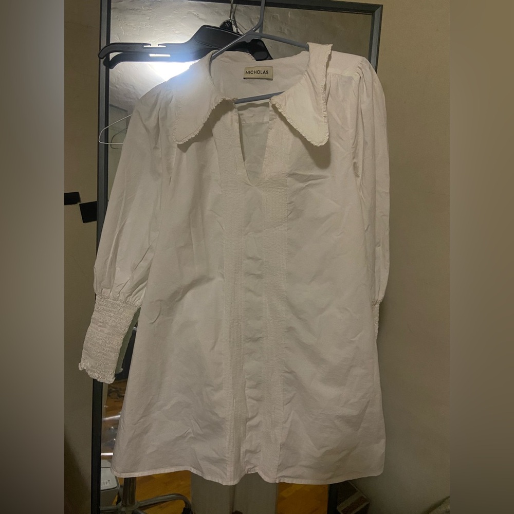 Nicholas Classic White Button Down Shirt